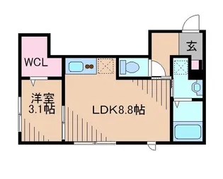 BJクレストI【1階】の間取り