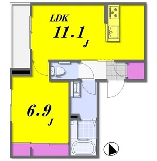 Wing Court 赤塚新町~ウイングコートアカツカシンマチ~【3階】の間取り