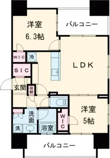 ライトテラス新宿御苑【8階】の間取り