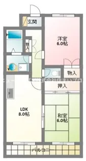富士藤田町マンション【2階】の間取り