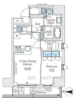 ベルファース錦糸町South【11階】の間取り