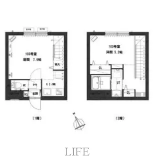 グランメールカッセル【1階】の間取り