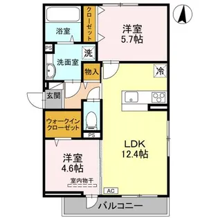 クレセント司【3階】の間取り