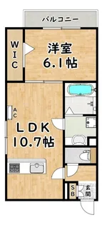 ディアコートA棟【2階】の間取り