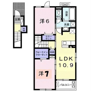 こんね・さくら【2階】の間取り