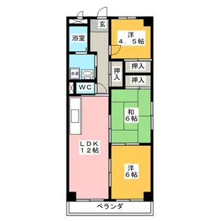 ラフィネ櫻館【4階】の間取り