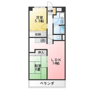 アネスト七宝【3階】の間取り