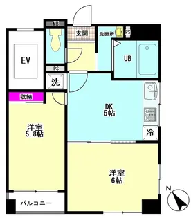 ファインクレスト羽鳥【5階】の間取り
