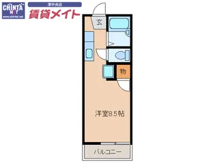 コリーヌハヤシ【2階】の間取り