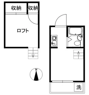 プリンセスコート代沢【2階】の間取り