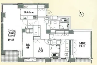フォレセーヌ霊南坂レジデンス【1階】の間取り