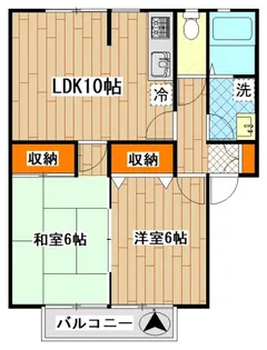 セントハイツI棟【1階】の間取り