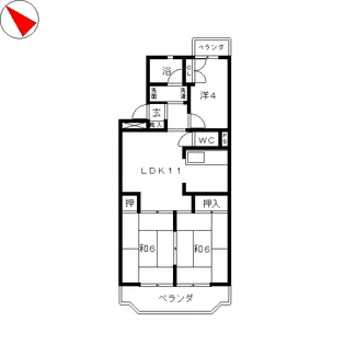 エクレール西湘【2階】の間取り