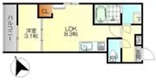 MOVE広駅前【3階】の間取り