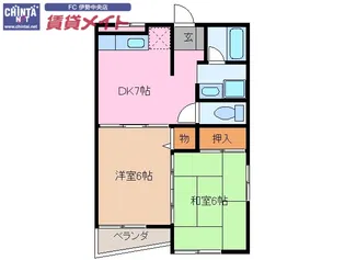 ブランシェ【2階】の間取り