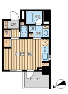 CITY SPIRE 芝公園【2階】の間取り