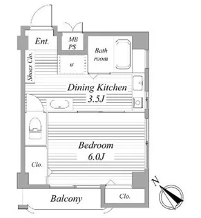ワコード目白【10階】の間取り