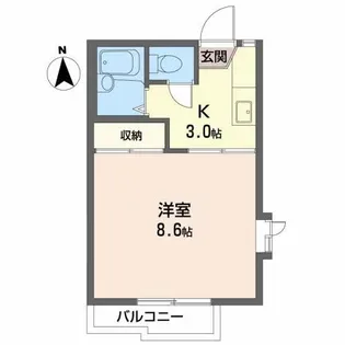 メゾンコーラル【2階】の間取り