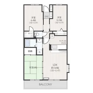 フォレストパーク【1階】の間取り