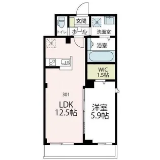 コーポ安岡II【3階】の間取り