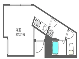 クロス池尻大橋【1階】の間取り