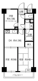 ライオンズマンション湘南上永谷【3階】の間取り