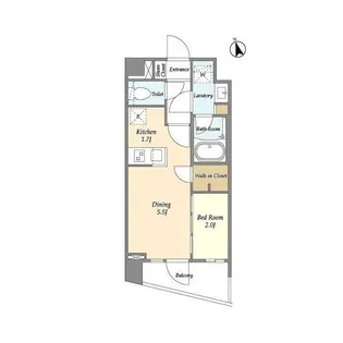 ARKMARK馬込【4階】の間取り
