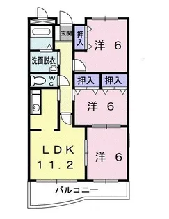 ゴールド・フィールド【3階】の間取り