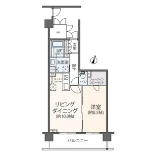 リージア経堂テラスガーデン【9階】の間取り
