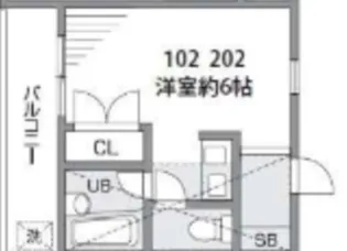 ラクレールリビエール【1階】の間取り
