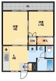 エステートサトウ9【3階】の間取り