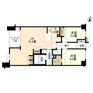 グランシティユーロパレス住吉【2階】の間取り