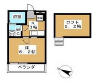LUCE東船橋【1階】の間取り