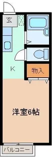 アンソレール A【2階】の間取り