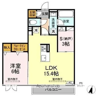Clair島田【3階】の間取り