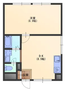 アライハイツ【3階】の間取り