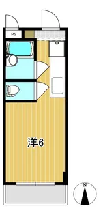 エジリスカイコート【1階】の間取り