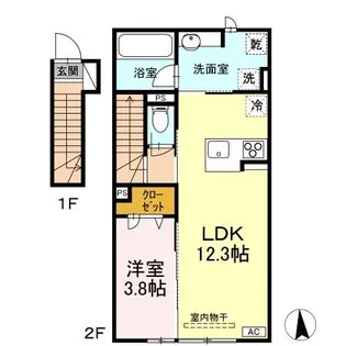 レジデンス翠【2階】の間取り