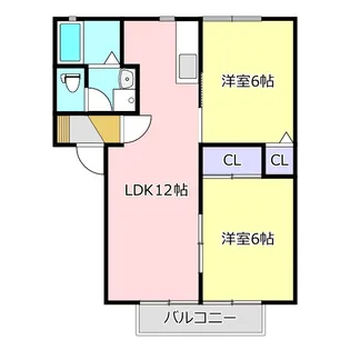 ディアスK【1階】の間取り
