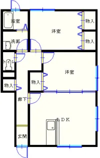 ユアファイン【1階】の間取り