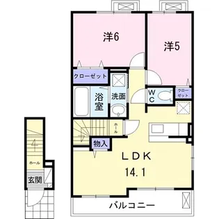 サッド・エトワール【2階】の間取り