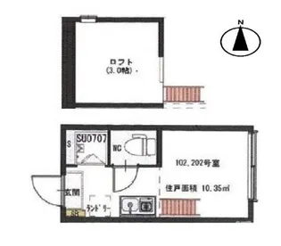 メリーウェザー【1階】の間取り