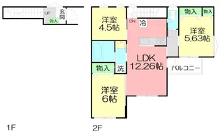 ドマーニ辻堂【2階】の間取り