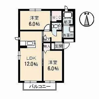 シャーメゾンANTICA【2階】の間取り