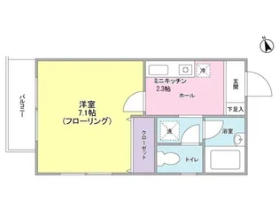 第3那須ハイライズ【1階】の間取り