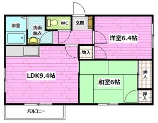 フレグランスフォーブル【1階】の間取り