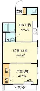 ドミール横浜【2階】の間取り