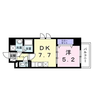 ウィングコート天王寺【9階】の間取り