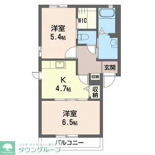 アネーロB【1階】の間取り