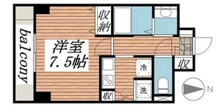 メゾン・ド・ヴィレ八丁堀【5階】の間取り